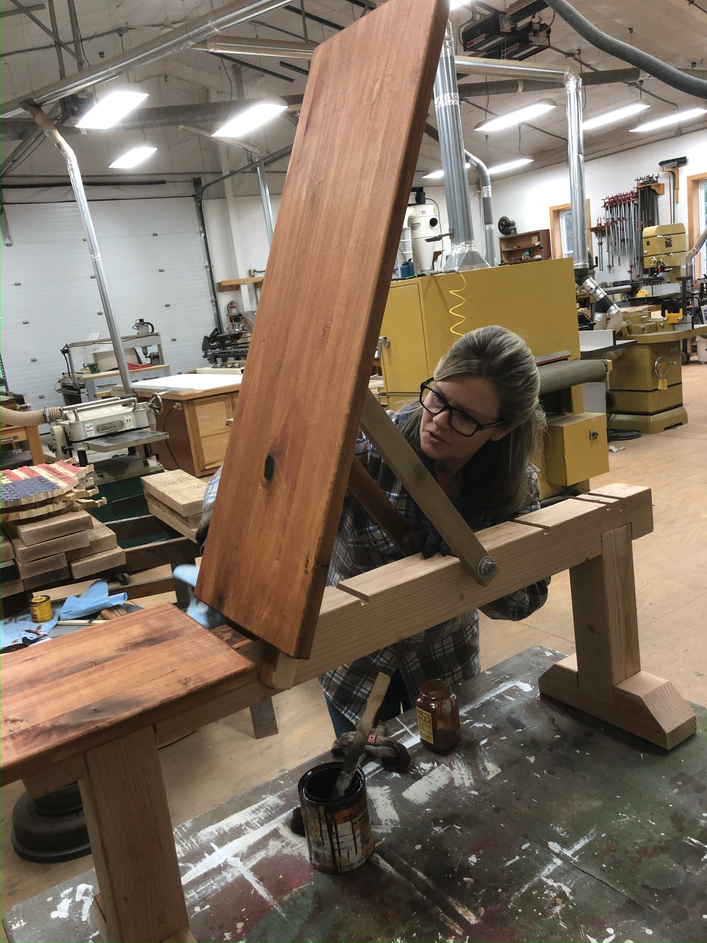 Adjustable Wooden Bench