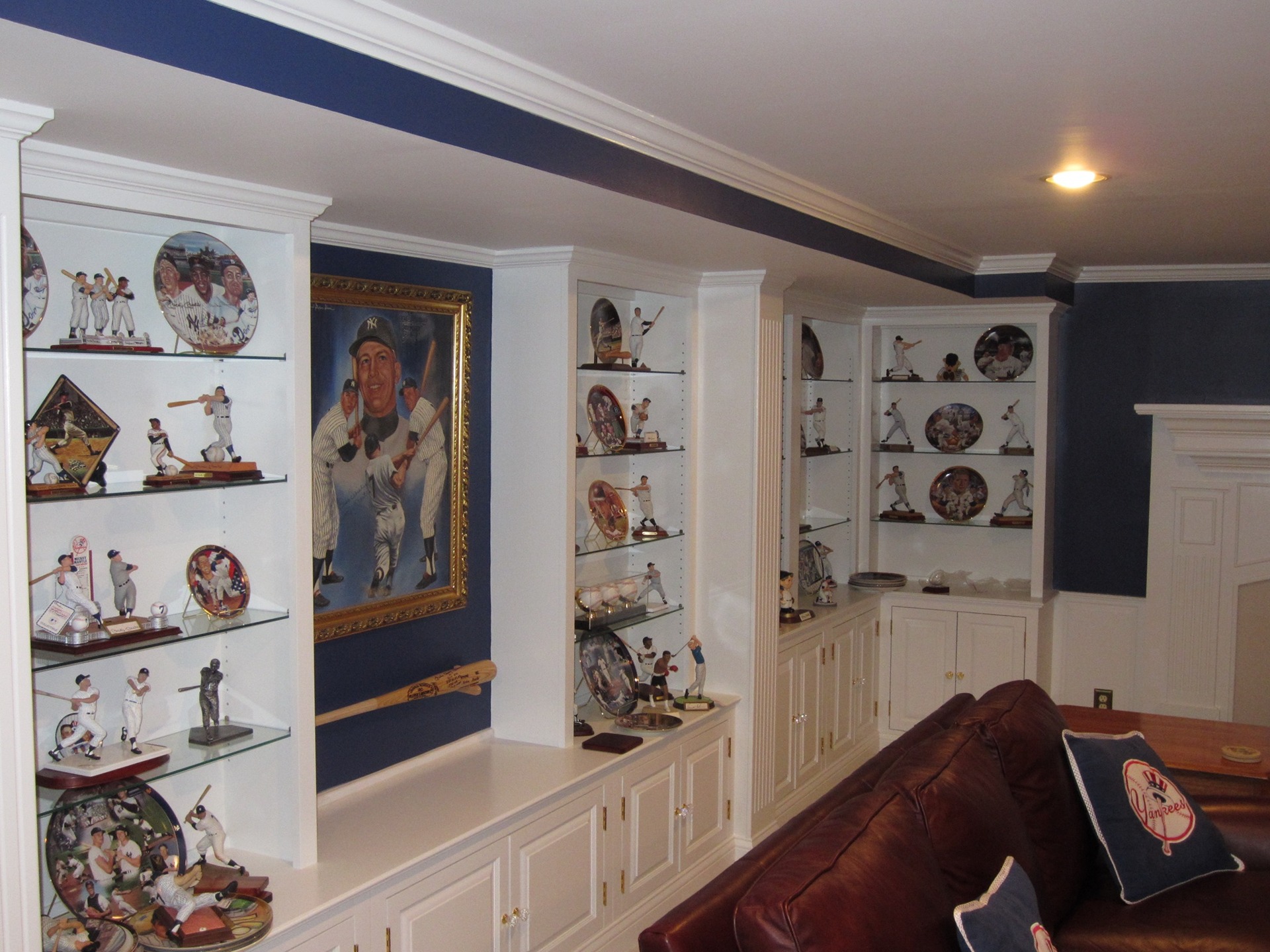 Custom Basement Display & Cabinetry