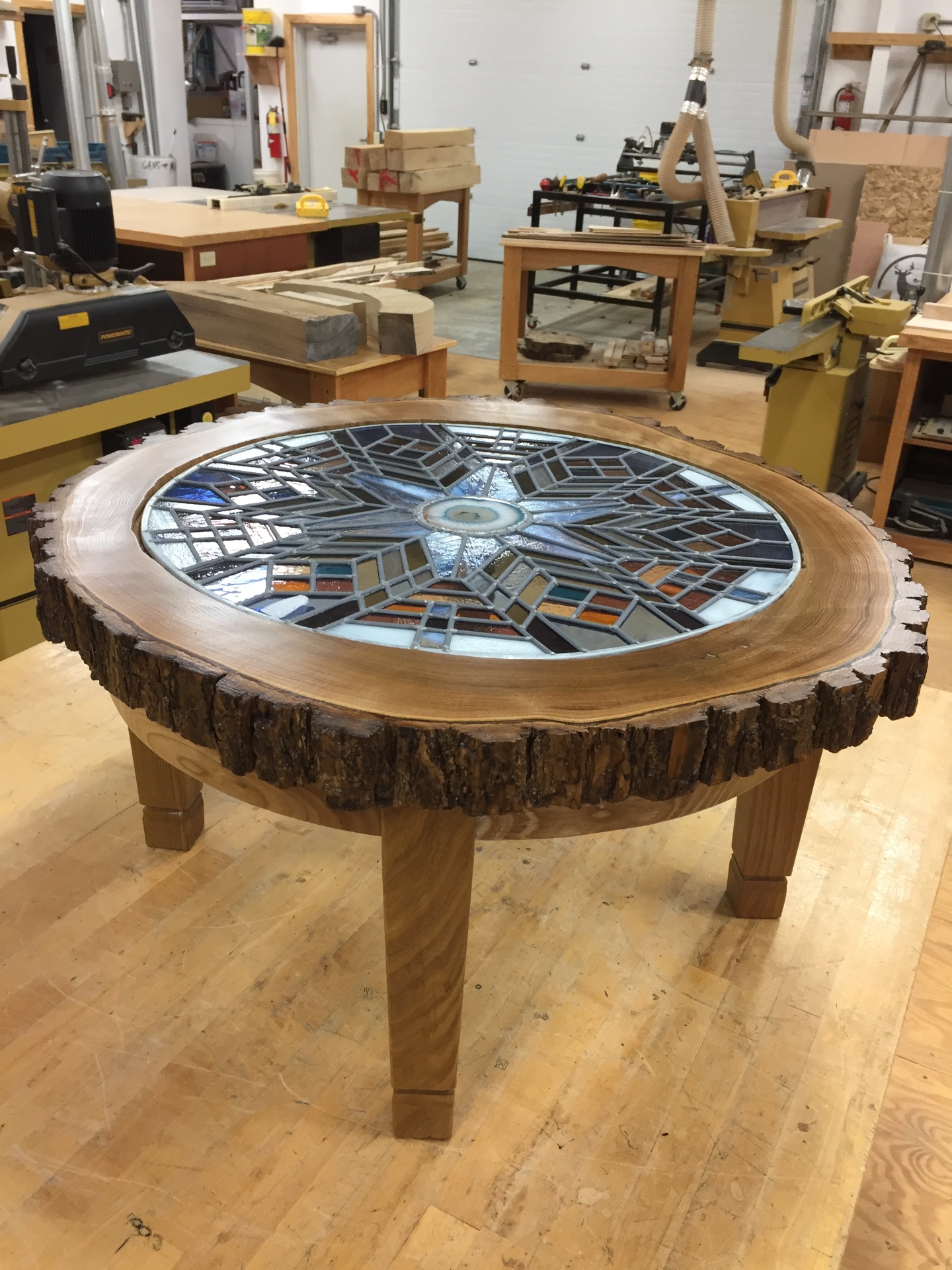 Hollow Log With Glass Center