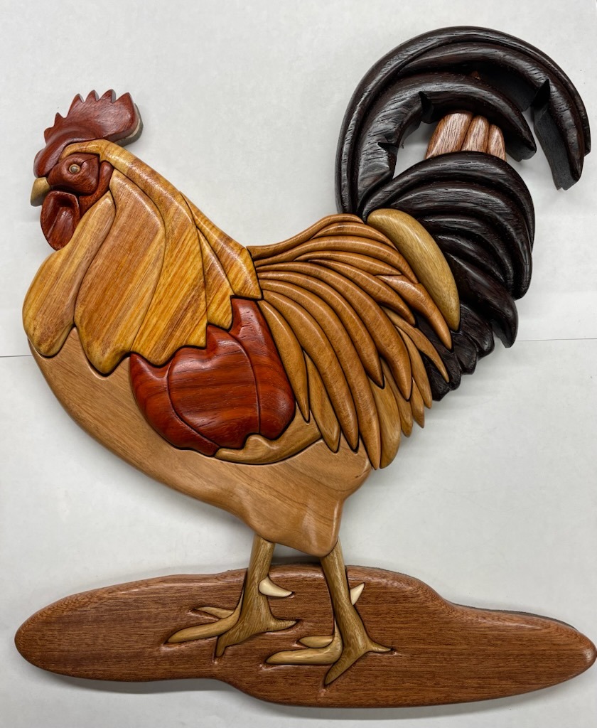Rooster Intarsia