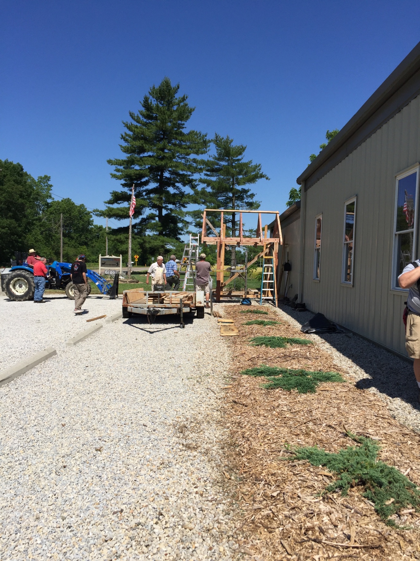 Timber Frame Shop Porch