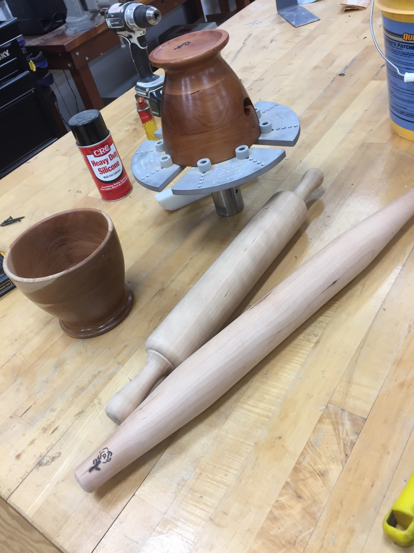 Maple Rolling Pins & Cherry Bowls
