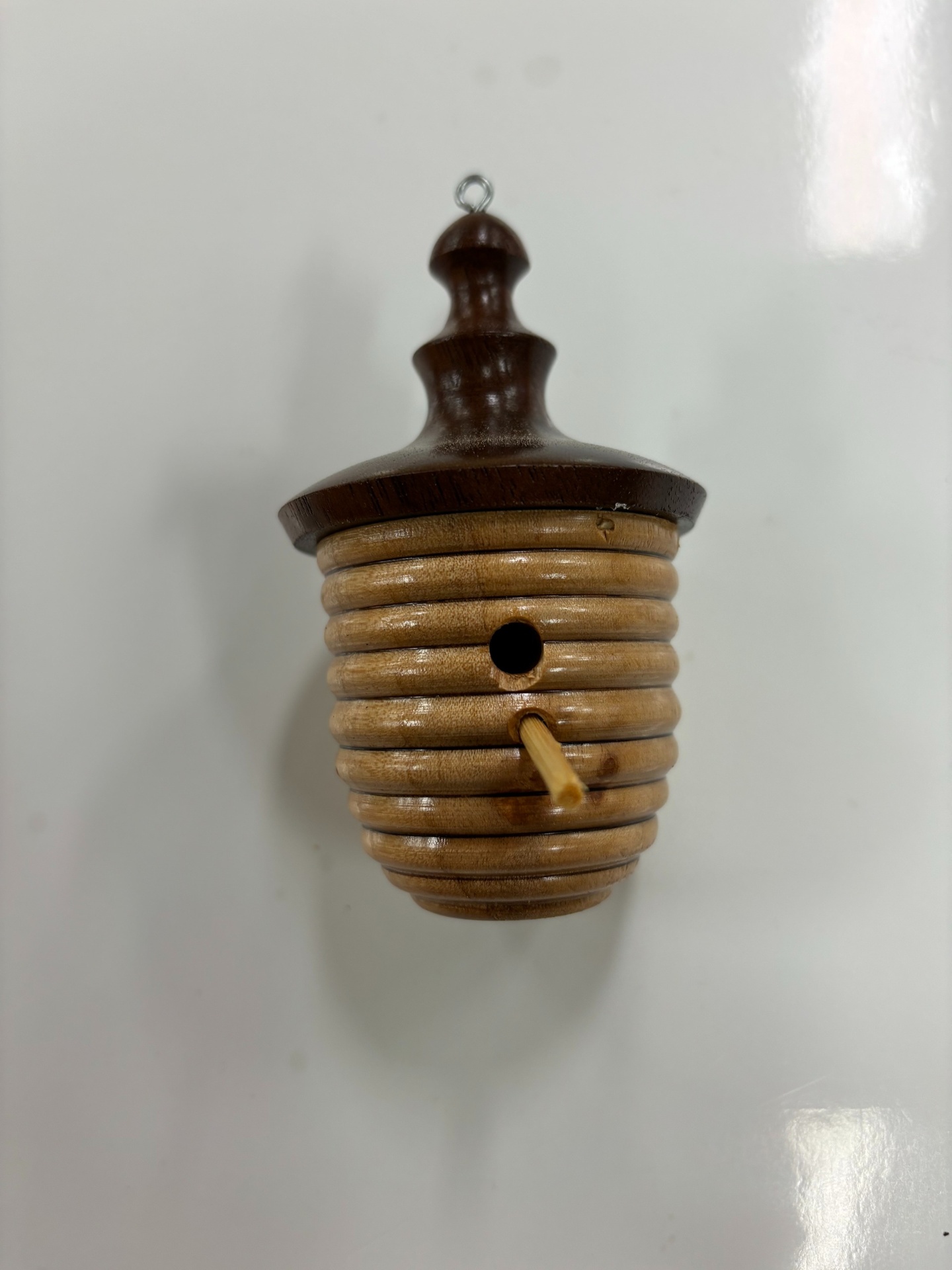 Turned Birdhouse Ornament