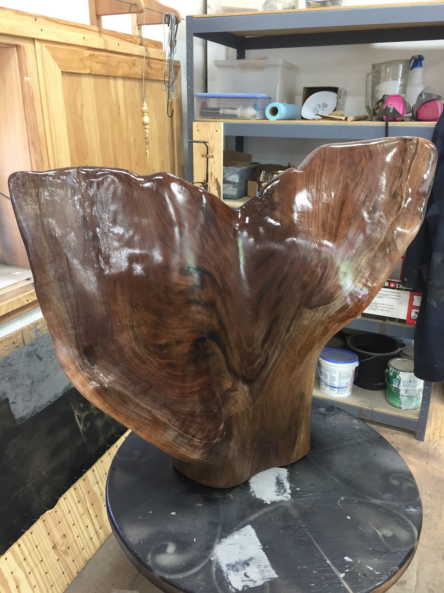 Walnut Stump Sculpture