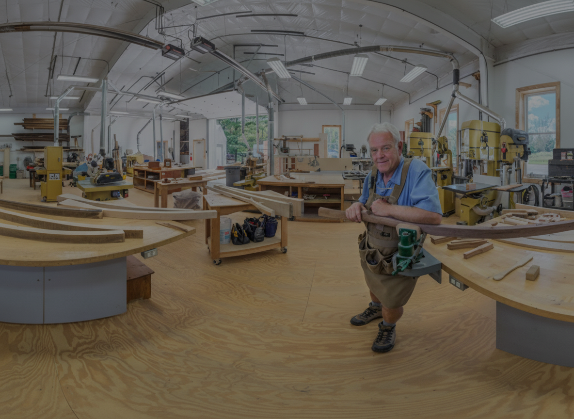 360° virtual tour of Virg Otto's workshop